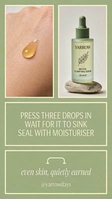 Yarrow Days Milfoil Clarifying Serum with Application Tips
