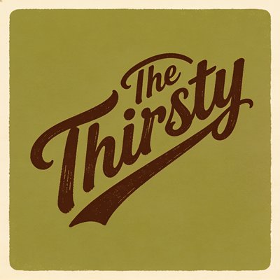 Vintage Style Logo Design for The Thirsty