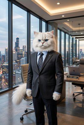 Persian Cat - Business Executive