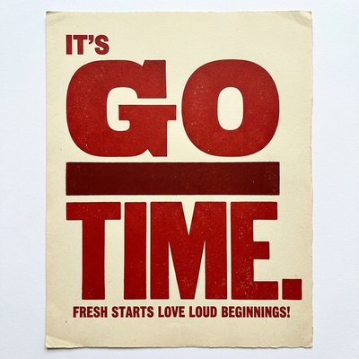 Motivational Poster with Bold Text for New Beginnings