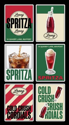 Colorful Beverage Promotions Featuring Spritza and Cold Crush Cordials